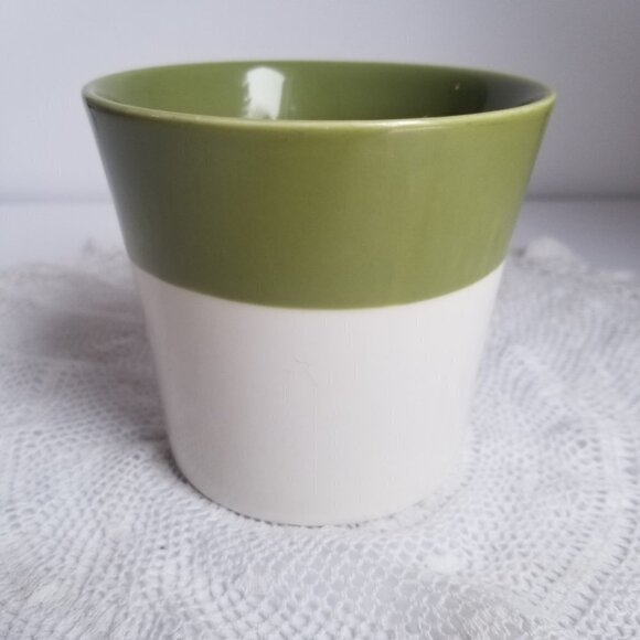 Starbucks Coffee Cup Tazo Green & White Zen Tea Mug 2010 - Picture 4 of 6